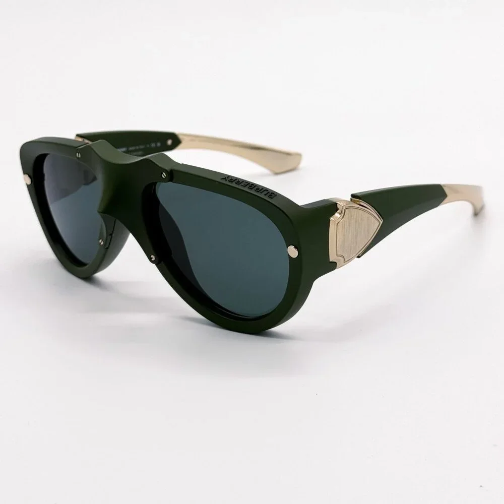 NEW BURBERRY SUNGLASSES GREEN UNISEX BE4433U 4138/71 BURBERRY BE4433U 413871